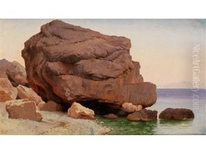 An Der Amalfikuste by Carl Johann Neumann