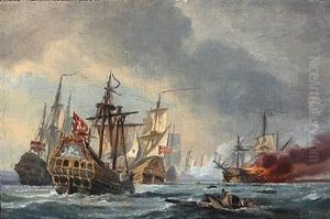 Slaget Ved Oland D. 1. Juni The Battle At Oland June 1 1676
