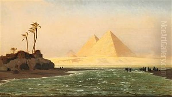 Pyramiderne Ved Gizeh; Orkenvinden Chamsin Blaeser - view 1