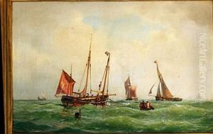 Fishing Boats At Sea