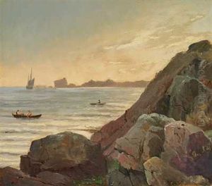 Klippekyst, Bornholm by Carl Johann Neumann