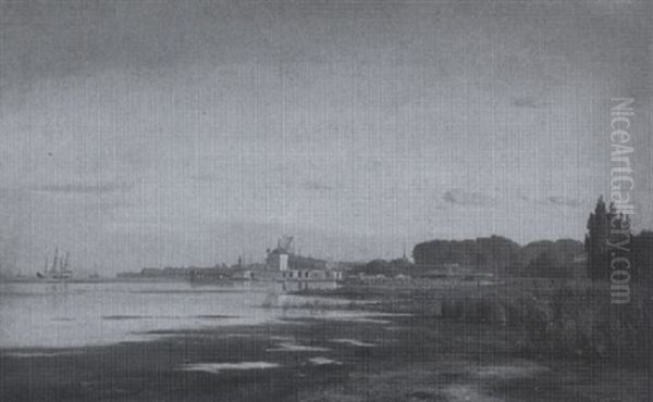 Danische Hafenansicht Bei Ebbe - view 1