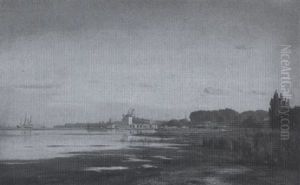 Danische Hafenansicht Bei Ebbe Danische Hafenansicht Bei Ebbe