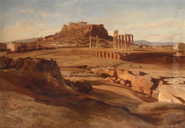 View Of The Acropolis From The Elissos River - view 1