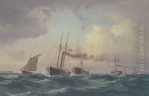 Fiskekutter Pa Havet Fiskekutter Pa Havet