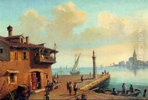 Fra En Fransk Havneby by Carl Johann Neumann