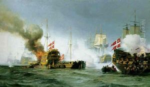 Slaget Pa Rheden 2. April 1801 by Carl Johann Neumann
