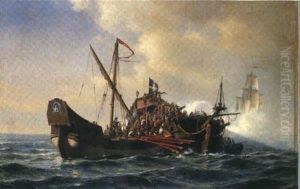 En Entring, Episode Fra Det 17 Ar-hundrede, Dansk Skib      Plyndrer Svensk Skib