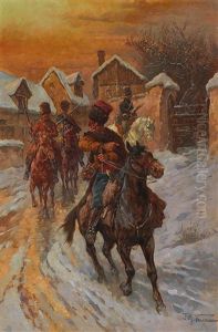 Cossack Patrol by Fritz Neumann