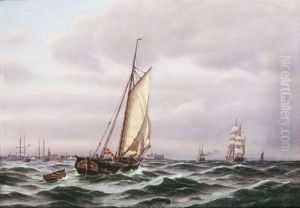 Schiffsverkehr Vor Kronborg by Johan Jens Neumann