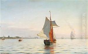A Quiet Evening At Oresund by Johan Jens Neumann
