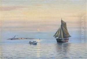 A Quiet Evening At The Sea by Johan Jens Neumann