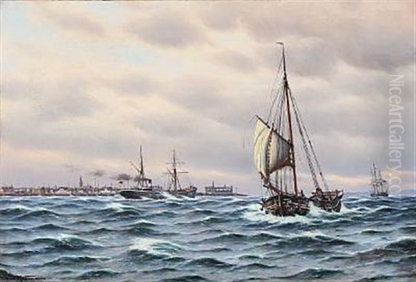 Seascape With Kronborg Castle In The Background - view 1