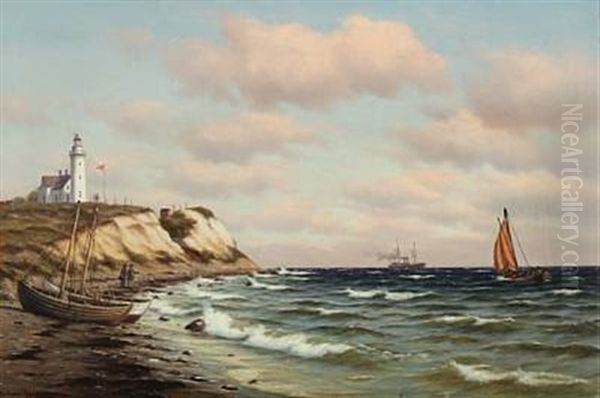 Coastal Scene From Vesborg Lighthouse On Samso - view 1