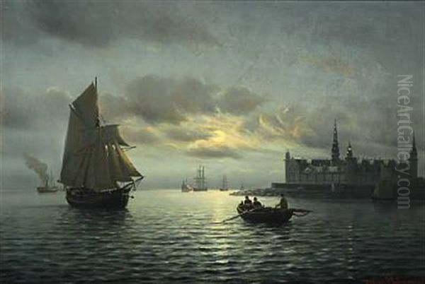 Seascape With Kronborg Castle In The Background - view 1