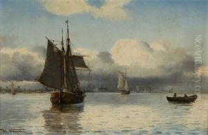 Stille Eftermiddag Udfor Helsingor