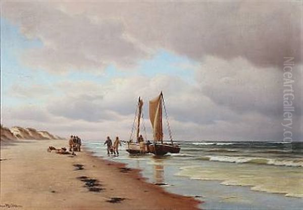 Fiskere Paa Skagen Strand - view 1