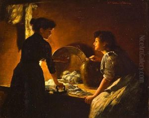 Washerwomen By Candlelight by William Verplanck Birney