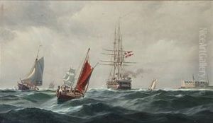 Seascape With Kronborg Castle In The Background