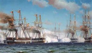 Scene Fra Slaget Ved Helgoland by Johan Jens Neumann