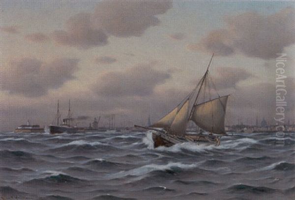Marine Med Skibe Udfor Kobenhavns - view 1