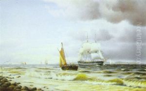 Sundet Ud For Kronborg Pynt, Eftermiddag, Optraekkende Torden