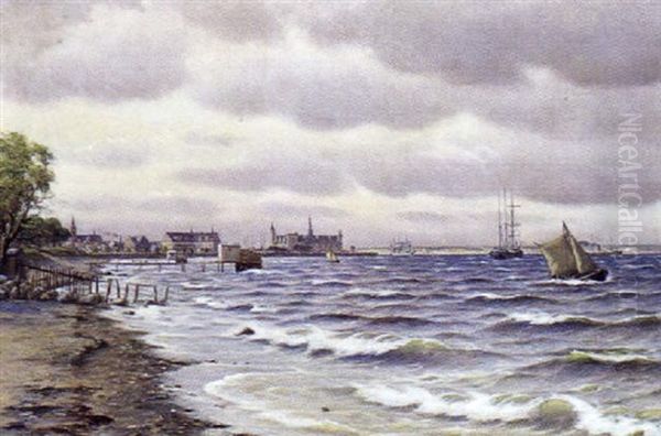 Marine Med Stranden Syd For Kronborg - view 1