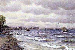 Marine Med Stranden Syd For Kronborg