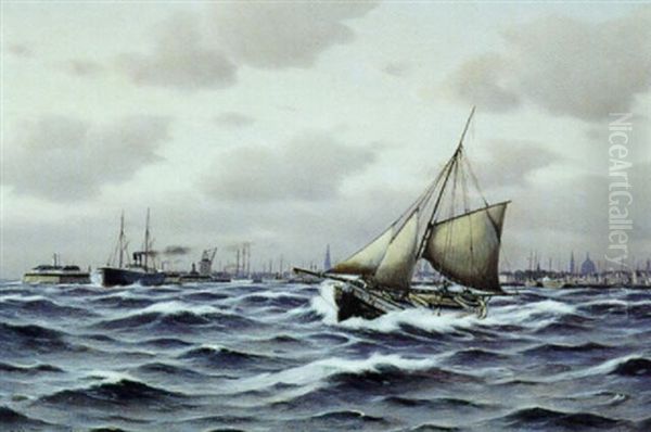 Ved Indsejlingen Til Kobenhavns Havn - view 1