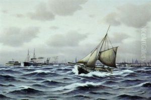 Ved Indsejlingen Til Kobenhavns Havn by Johan Jens Neumann