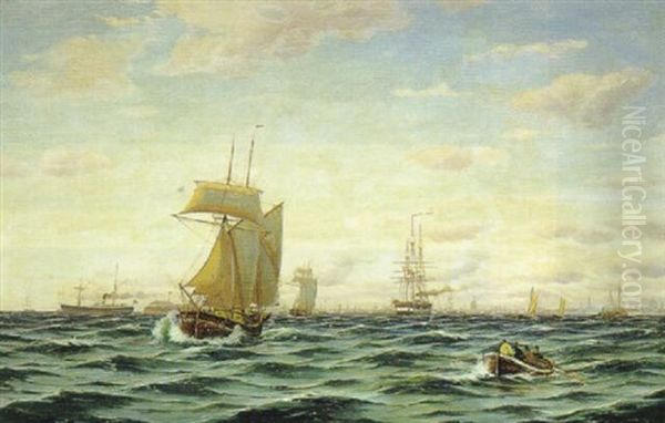 Sundet Udfor Kobenhavn. Morgen Med Opfriskende Kuling - view 1