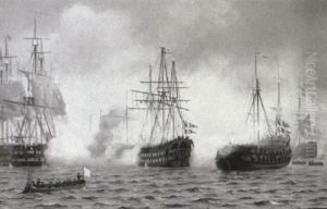 Slaget Pa Kobenhavns Rhed 2. April 1901 by Johan Jens Neumann