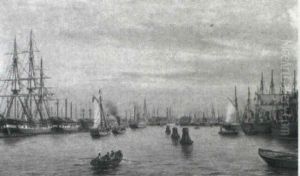 Parti Fra Kobenhavns Havn by Johan Jens Neumann
