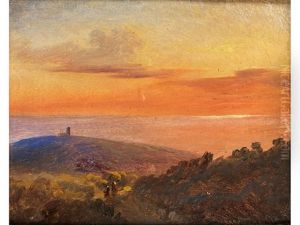 Sudliche Kustenlandschaft by Eugen Neureuther