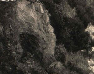 Bewaldete Felsen In Der Umgebung Von Nemi by Eugen Neureuther