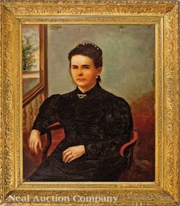 Portraits Of Felicien And Annie Yokum, (2 Works) Portraits Of Felicien And Annie Yokum, (2 Works)