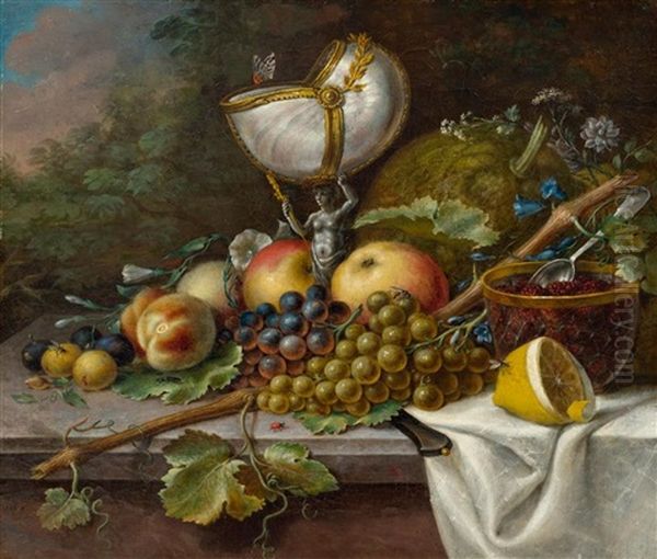 Still Life With Shell And Grapes - view 1