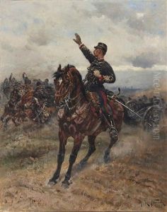 La Halte Au Feu by Alphonse Marie de Neuville