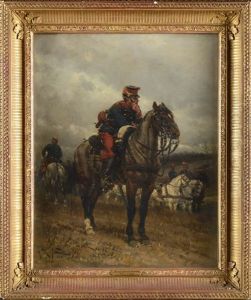 Train Des Equipages En Campagne by Alphonse Marie de Neuville