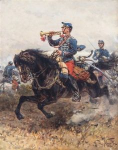 The Advance by Alphonse Marie de Neuville
