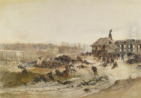 Le Four A Chaux (study For The Panorama Of The Battle Of Champigny) - view 1