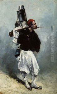 A French Soldier At Rest by Alphonse Marie de Neuville