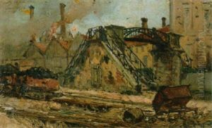 La Passerelle De La Gare A Styring