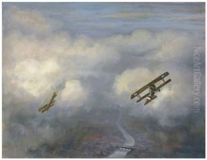 Dog Fight by Christopher R. Wynne Nevinson