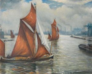 Isle Of Dogs by Christopher R. Wynne Nevinson