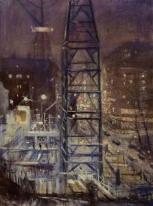 N.c.b. Building In Progress by Christopher R. Wynne Nevinson