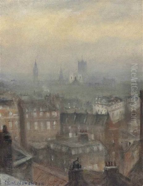 London Triumphant In The Fourth Year Of War: From The Dorchester Roof, Looking South-east - view 1