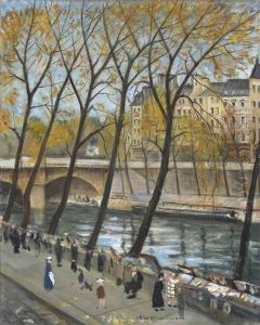 Le Point Neuf, Paris by Christopher R. Wynne Nevinson