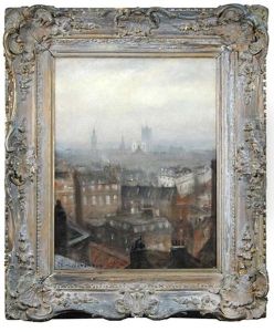 London Rooftops With The Houses Of Parliament In The Background