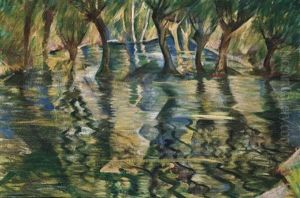 River Landscape; Picnic By The River (verso)